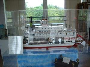 Working scale model of the steamboat Nettie Quill